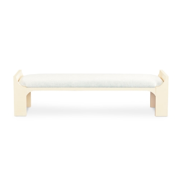 Picture of NEWBURY WHT BED BENCH W/CUSH
