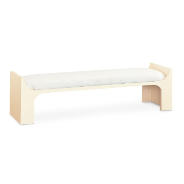 Picture of NEWBURY WHT BED BENCH W/CUSH