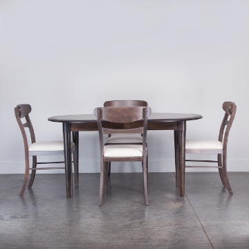 Picture of MAPLE OVAL 5PC DIN W/LEAF