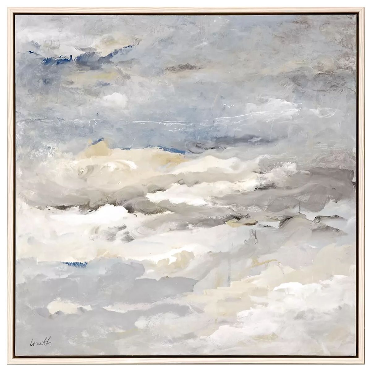 Picture of SEA MEETS SKY GRAY ABSTRACT