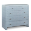 Picture of NEWBURY BLUE RAFFIA 5 DRAWER CHEST