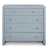 Picture of NEWBURY BLUE RAFFIA 5 DRAWER CHEST