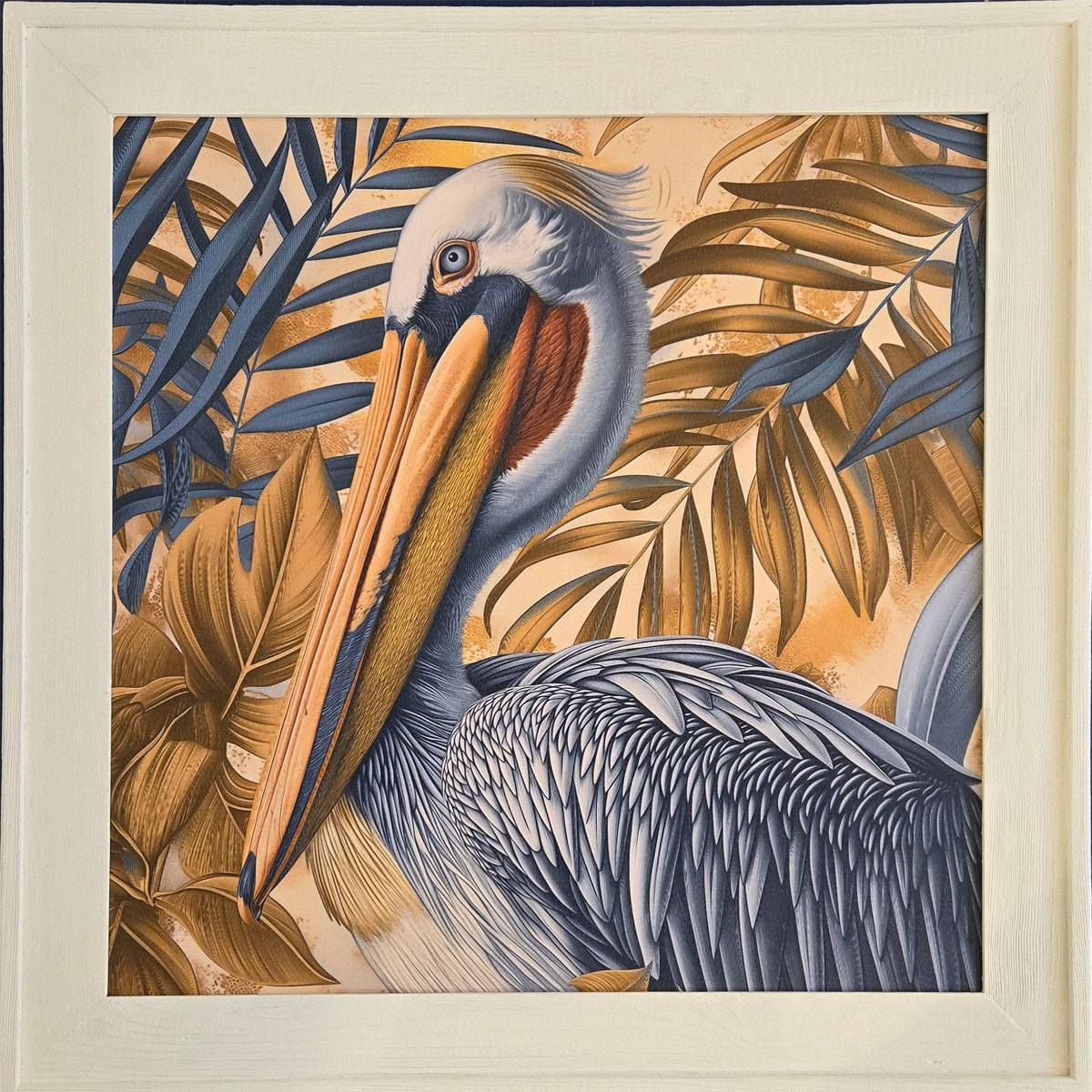 Picture of PELICAN/PALM LEAF PRINT