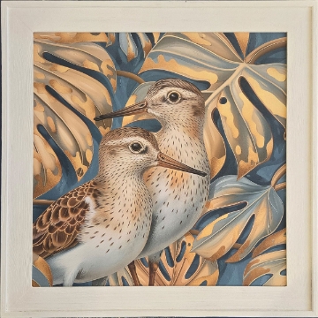 Picture of SHORE BIRD/PALM LEAF PRINT