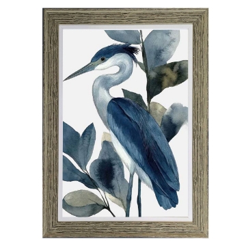 Picture of BL HERON LEFT FACING BOTANICAL