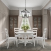 Picture of WESTPORT WHITE 48" ROUND 5 PIECE DINING SET