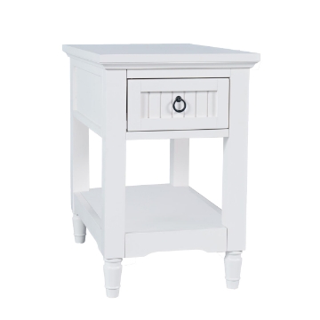 Picture of WESTPORT WHITE CHAIRSIDE TABLE