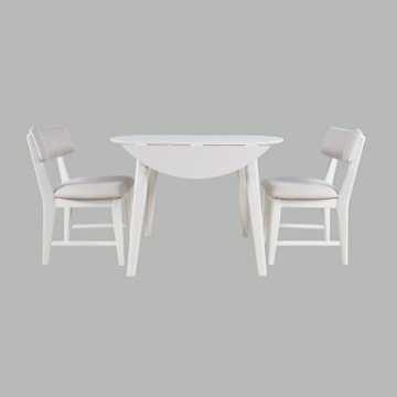 Picture of PERCY WHITE DROPLEAF W/2 CHAIR