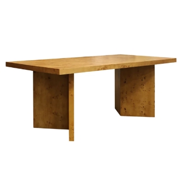 Picture of BURL WOOD DINING TABLE