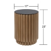 Picture of FLUTTED BARREL END TABLE