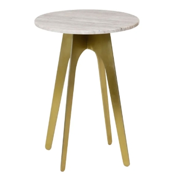 Picture of MARBLE & METAL SIDE TABLE