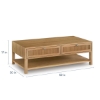 Picture of NEWBURY RIBBED DRAWER COCKTAIL TABLE