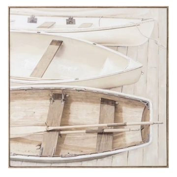 Picture of CANOES AT REST I CANVAS ART