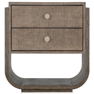 Picture of MODERN MOOD DARK 2 DRAWER NIGHTSTAND