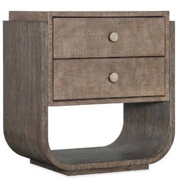 Picture of MODERN MOOD DARK 2 DRAWER NIGHTSTAND