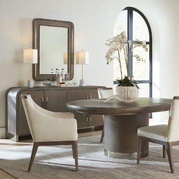 Picture of MODERN MOOD DRK RAFFIA MIRROR