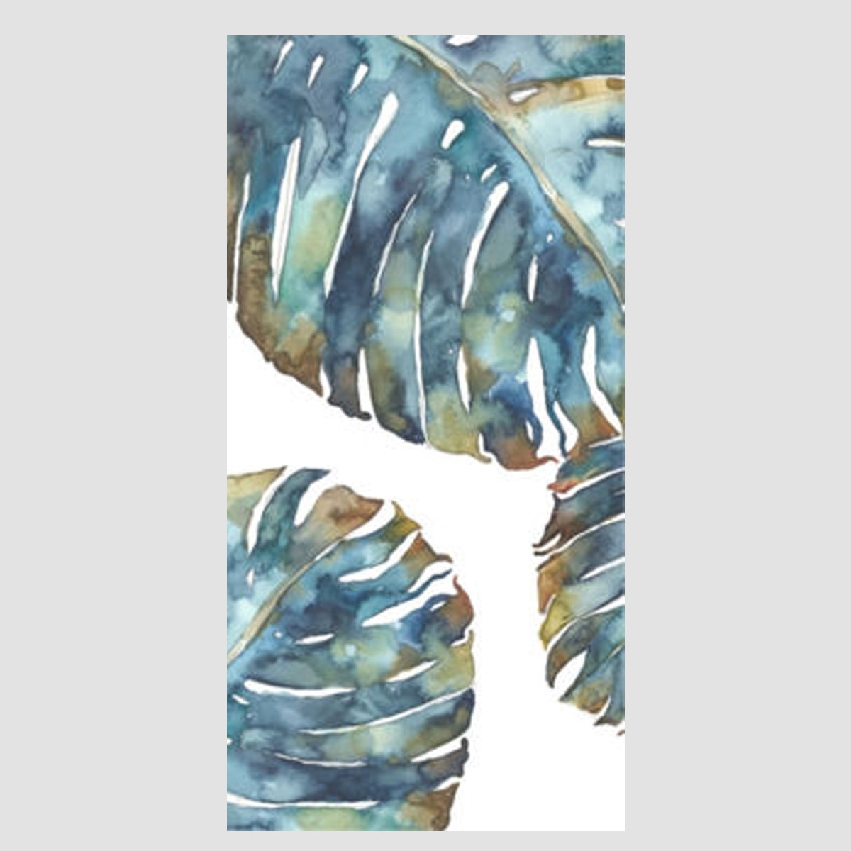 Picture of SIMPLE TEAL LEAF II ART