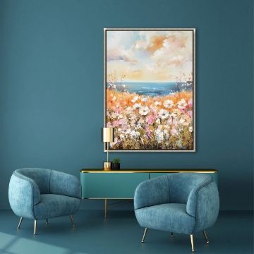 Picture of SEASIDE BLOOMSCAPE COASTAL ART