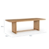 Picture of NEWBURY NAT COVED DIN TABLE