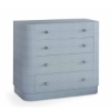 Picture of NEWBURY BLUE RAFFIA 4DRW CHEST