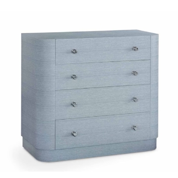 Picture of NEWBURY BLUE RAFFIA 4DRW CHEST