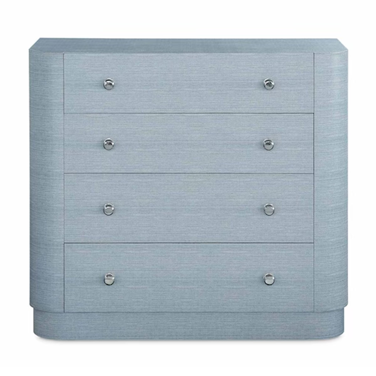 NEWBURY BLUE RAFFIA 4DRW CHEST
