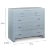 Picture of NEWBURY BLUE RAFFIA 4DRW CHEST