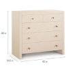 Picture of NEWBURY WHT RAFFIA 5DRW CHEST
