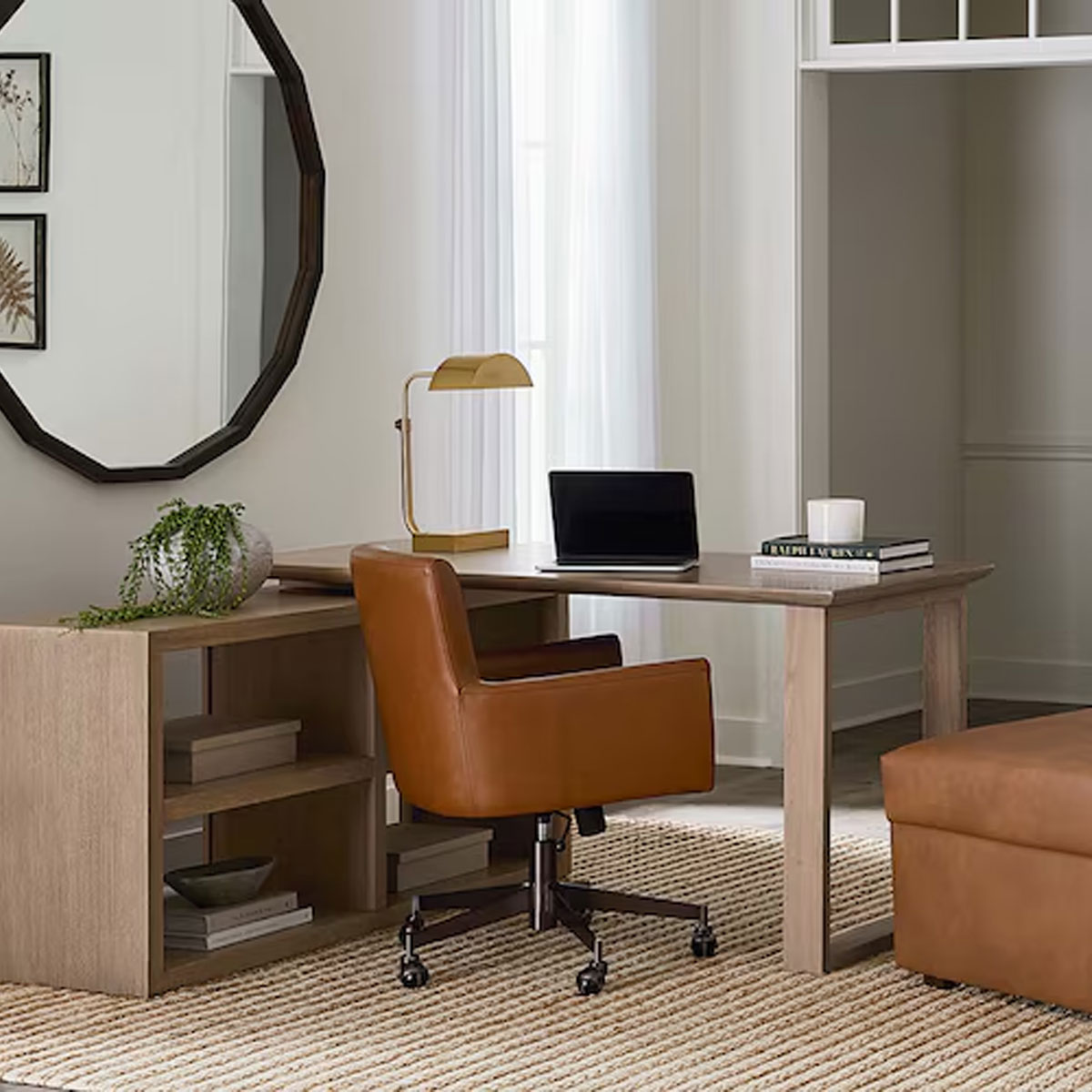 HOMEWORK NAT L SHAPE DESK by Bassett Furniture | Babette's Furniture ...