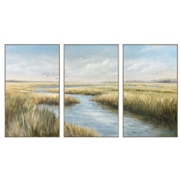 Picture of MARSHLAND TRIO S/3 FRAMED ART