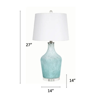 Picture of AQUA GLASS TABLE LAMP