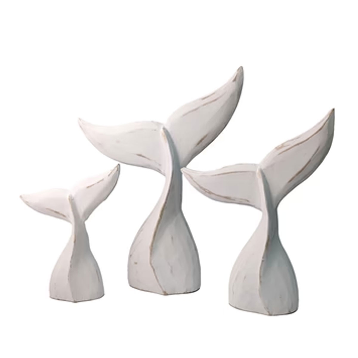 Picture of S/3 DISTRESSED WHITE WHALE TAILS