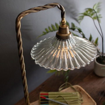 Picture of ANTIQUE GOOSENECK DESK LAMP