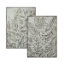 Picture of S/2 TROPICAL FLOWERS METAL ART