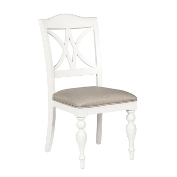 Picture of SUMMER HOUSE WHT SLAT BK CHAIR