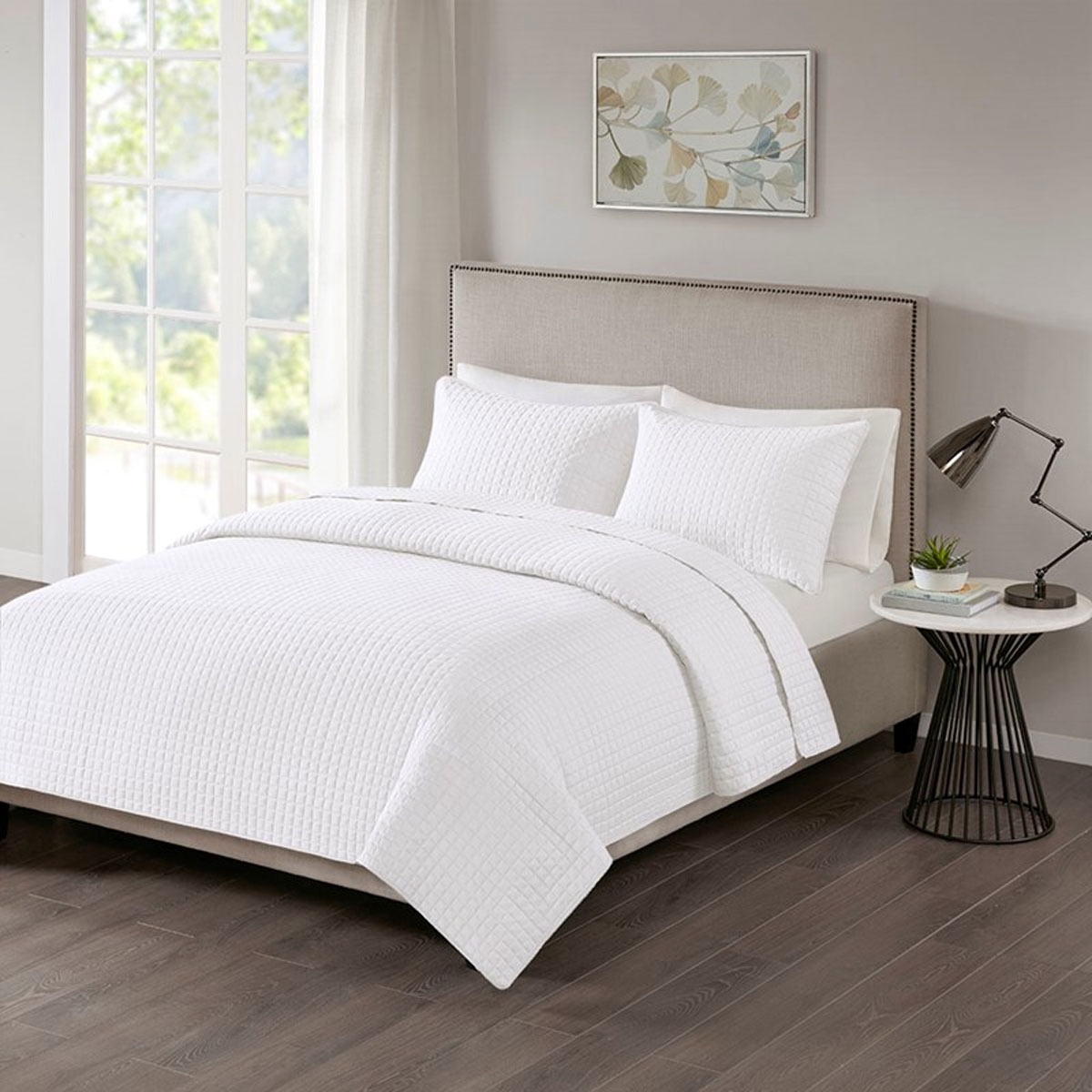Picture of OTTO 3 PC QUILT SET-WHITE/KG