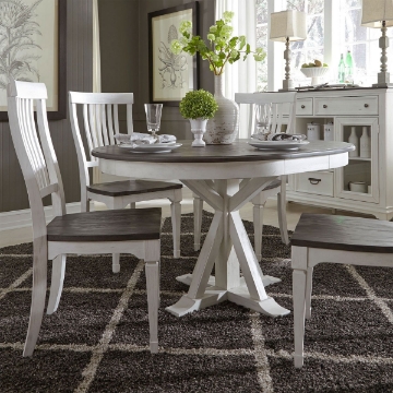 Picture of ALLYSON 5PC RND PED DINE SET