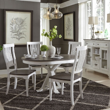 Picture of ALLYSON 5PC RND PED DINE SET
