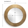 Picture of TANO 41" RND ANTQ GOLD MIRROR