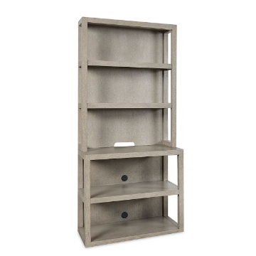 Picture of HOMEWORK GRY BOOKCASE W/HUTCH