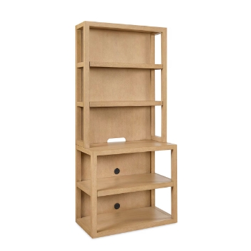 Picture of HOMEWORK NAT BOOKCASE W/HUTCH