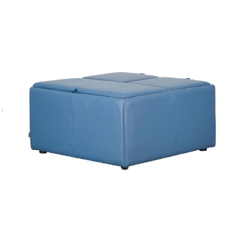 Picture of MINGLE SQ MED OTT W/WOOD TOP