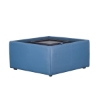 Picture of MINGLE SQ MED OTT W/WOOD TOP