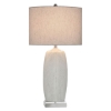Picture of MALI SILVER LEAVE CARVED T-LAMP