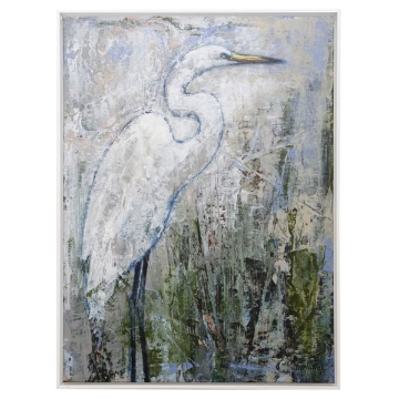 Picture of WHT EGRET SOLITUDE I ART