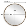 Picture of ODEON SHELL INLAY RND MIRROR