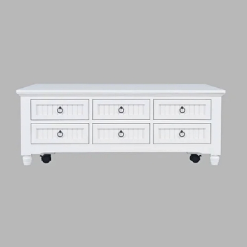 Picture of WESTPORT WHITE CASTERED LIFT COFFEE TABLE