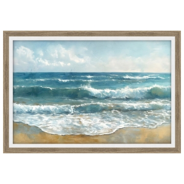 Picture of TEAL WATERS SHORELINE ART
