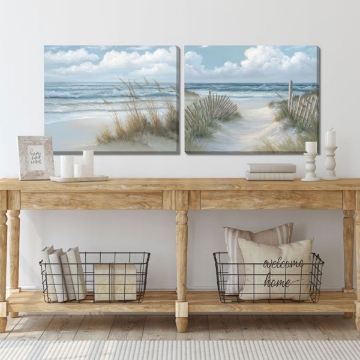 Picture of SEA OATS CSTL CANVAS ART