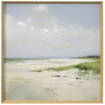 Picture of QUIET SHORE UNDER CLOUDS ART